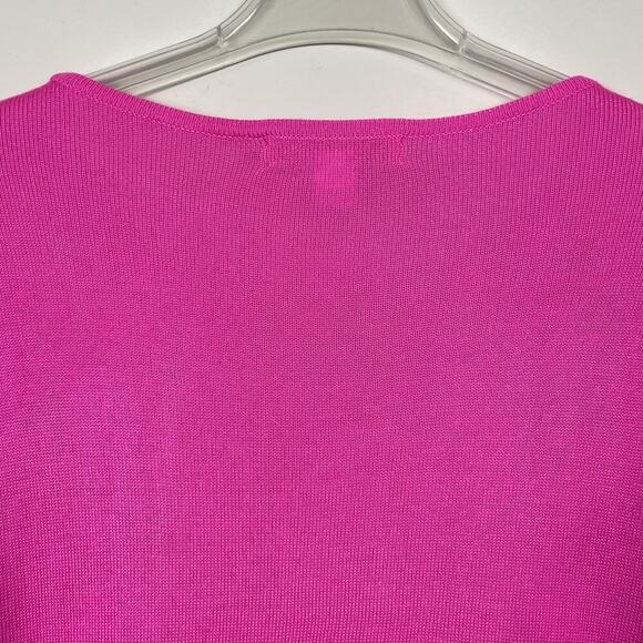 Lilly Pulitzer Emberly Sweater Size XS Mandevilla Pink Fringe Tropical Beach Fun - Picture 7 of 11